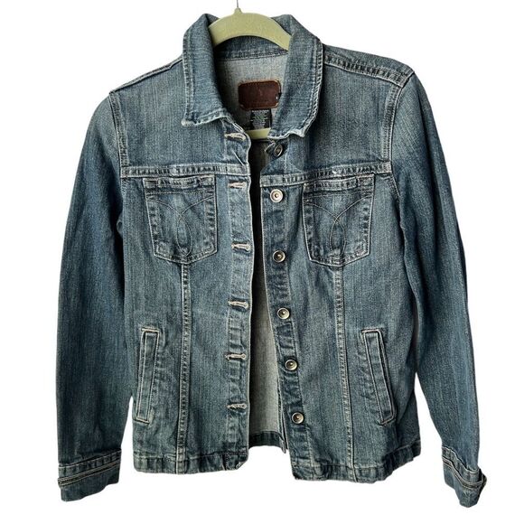 Calvin Klein Jeans denim jacket 90s y2k medium Wash size Medium - Picture 1 of 9